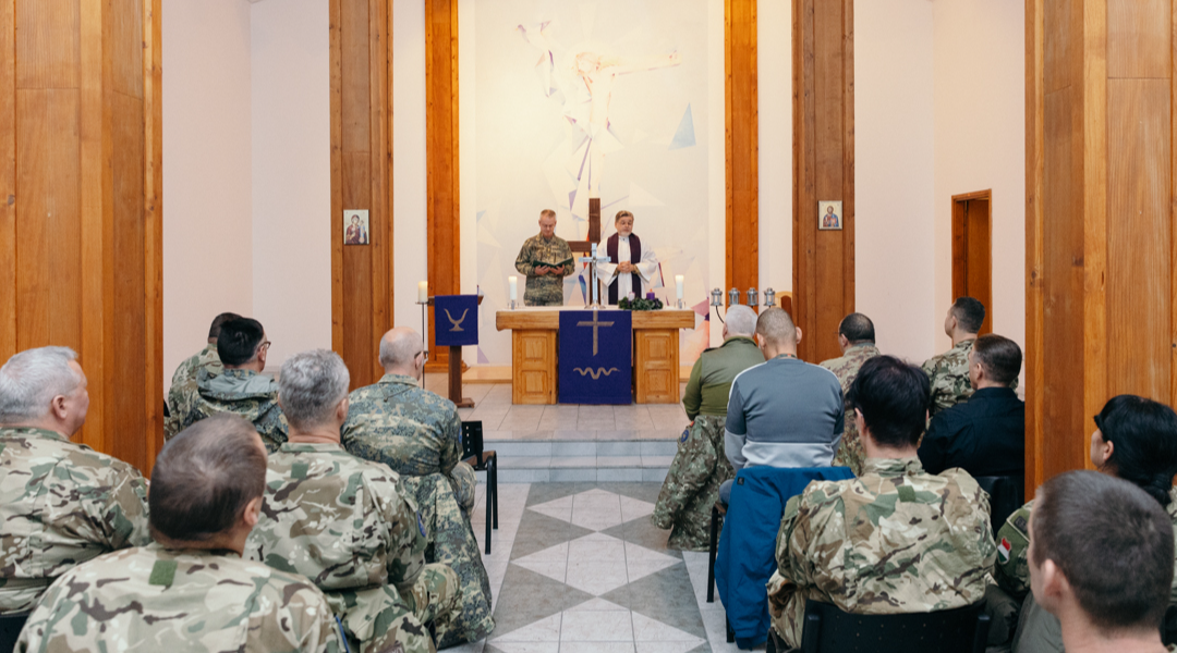 Adventi gyertyagyújtási ünnepség a Butmir tábor kápolnájában